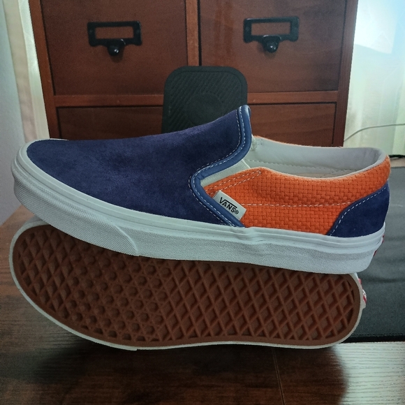 Vans Other - Vans Mens Purple and Orange Slip-On Sneakers_6.5